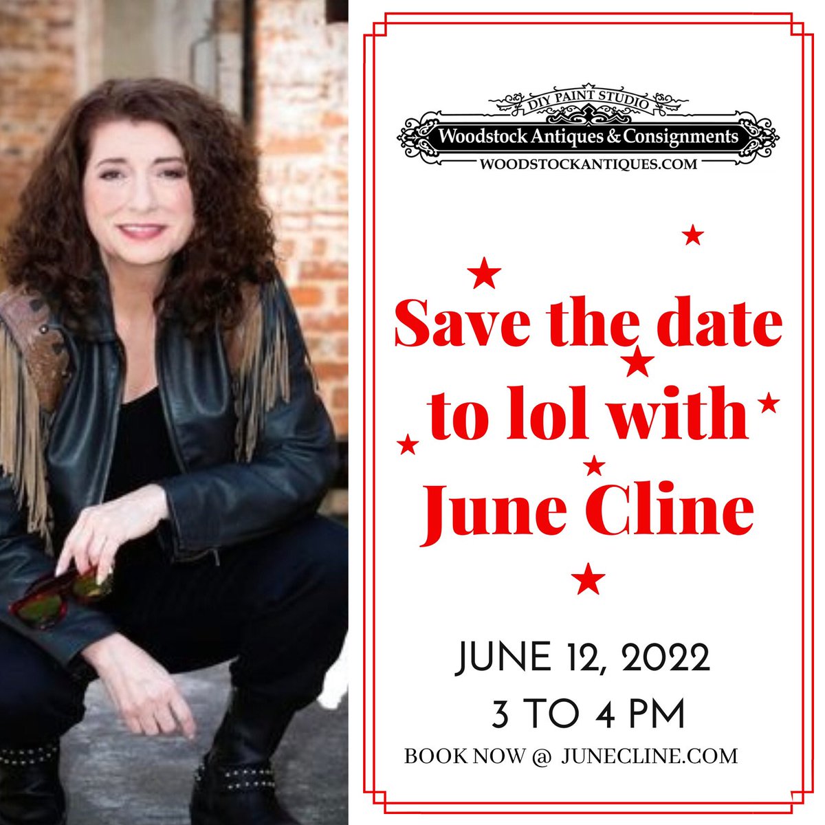 #Stressed #LightenUp #LOLWithJuneCline #SharewithSocial #BookNow@ JuneCline.com