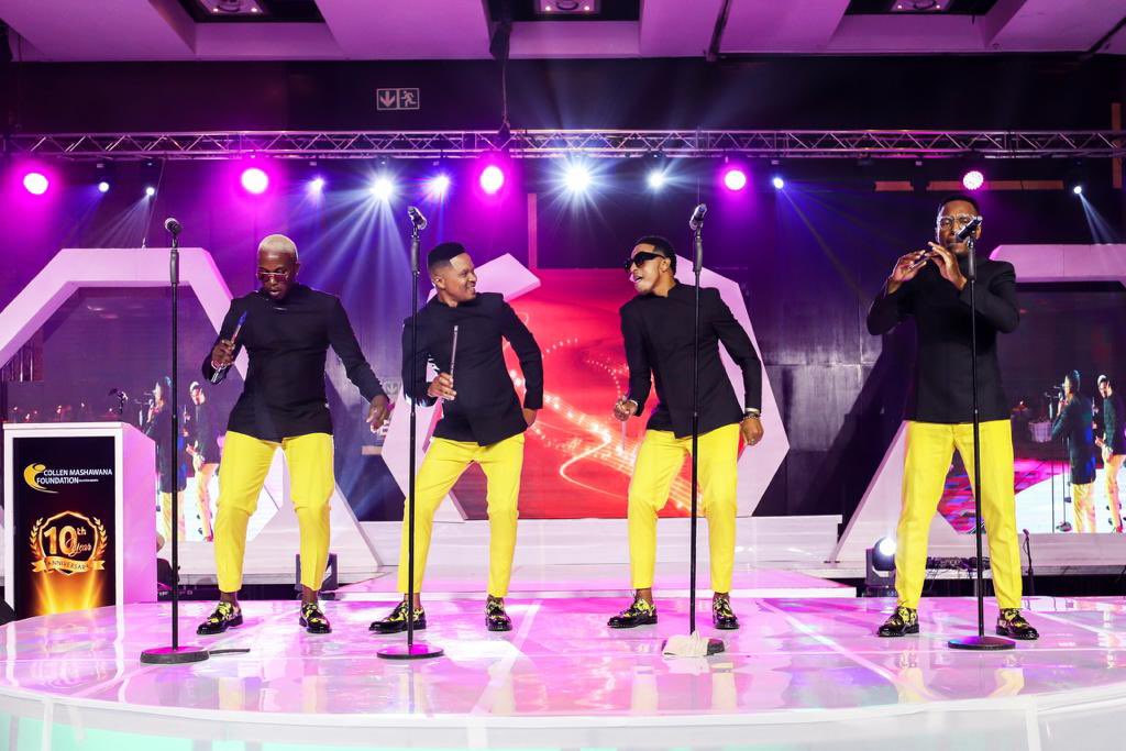 EdwardBillion_'s tweet photo. We brought @kwelatebza back, see snaps from the #CollenMashawanaFoundation 10 years celebration 

@LeroleNeo has joined us as the 4th member of the Lerole gang https://t.co/lAzPbW5OP1