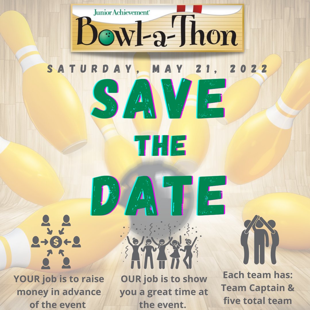 JAORSWWA's tweet photo. Have you registered a team for JA Bowl-a-Thon 2022 yet? There is still time! https://t.co/UkjBmfUVfX
Register Today! https://t.co/4ca5cM3FY9