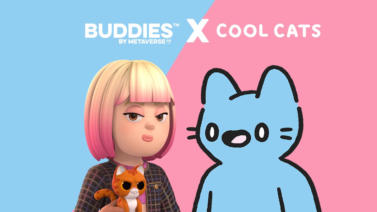 BUDDIES™ by MetaverseGG (@metaversegg) on Twitter photo 💙🐱 It's official! 🐱💙
We've partnered with @coolcatsnft for a 5x WL giveaway!
To enter:
➡️ Follow both
<a href="/MetaverseGG/">BUDDIES™ by MetaverseGG</a> & @coolcatsnft
➡️ Like & Retweet
➡️ Tag 3 buddies
Winners announced in 24 hours! ⏰ 💙🐱 It's official! 🐱💙
We've partnered with @coolcatsnft for a 5x WL giveaway!
To enter:
➡️ Follow both
<a href="/MetaverseGG/">BUDDIES™ by MetaverseGG</a> & @coolcatsnft
➡️ Like & Retweet
➡️ Tag 3 buddies
Winners announced in 24 hours! ⏰