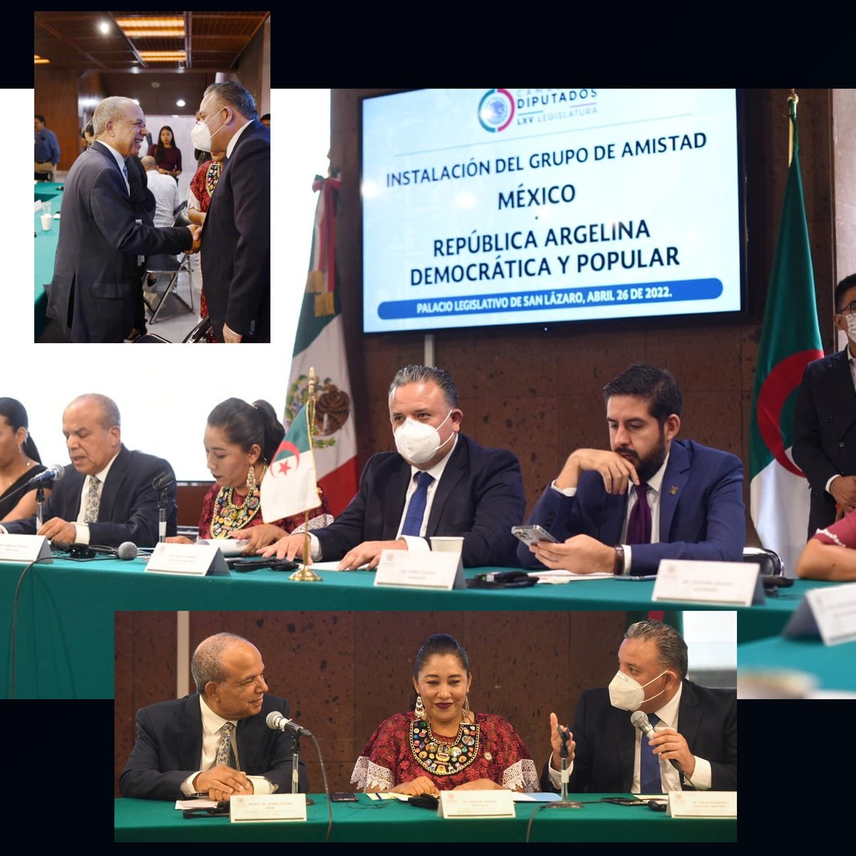 CQuintanaMtz's tweet photo. Instalamos el grupo de amistad con la República Argelina (Argelia) que cuenta con sitios históricos declarados por la UNESCO como Patrimonio de la Humanidad. Agradezco al embajador y su cuerpo diplomático así como a los embajadores de otros países.
#DiputadoFederalDistrito10 https://t.co/4sZmtH6DQL
