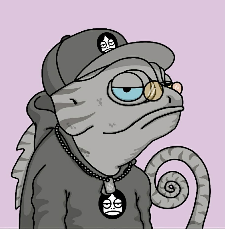 krypto_vagabond's tweet photo. @KarmeleonsNFT All the #Karms are hard, but dem gray kids hold a place Chief. I can not believe he's mine, minty fockin' freshness at it's finest! 🙏🏾🦎 Happy #Krewsday https://t.co/LI8QUurHZe