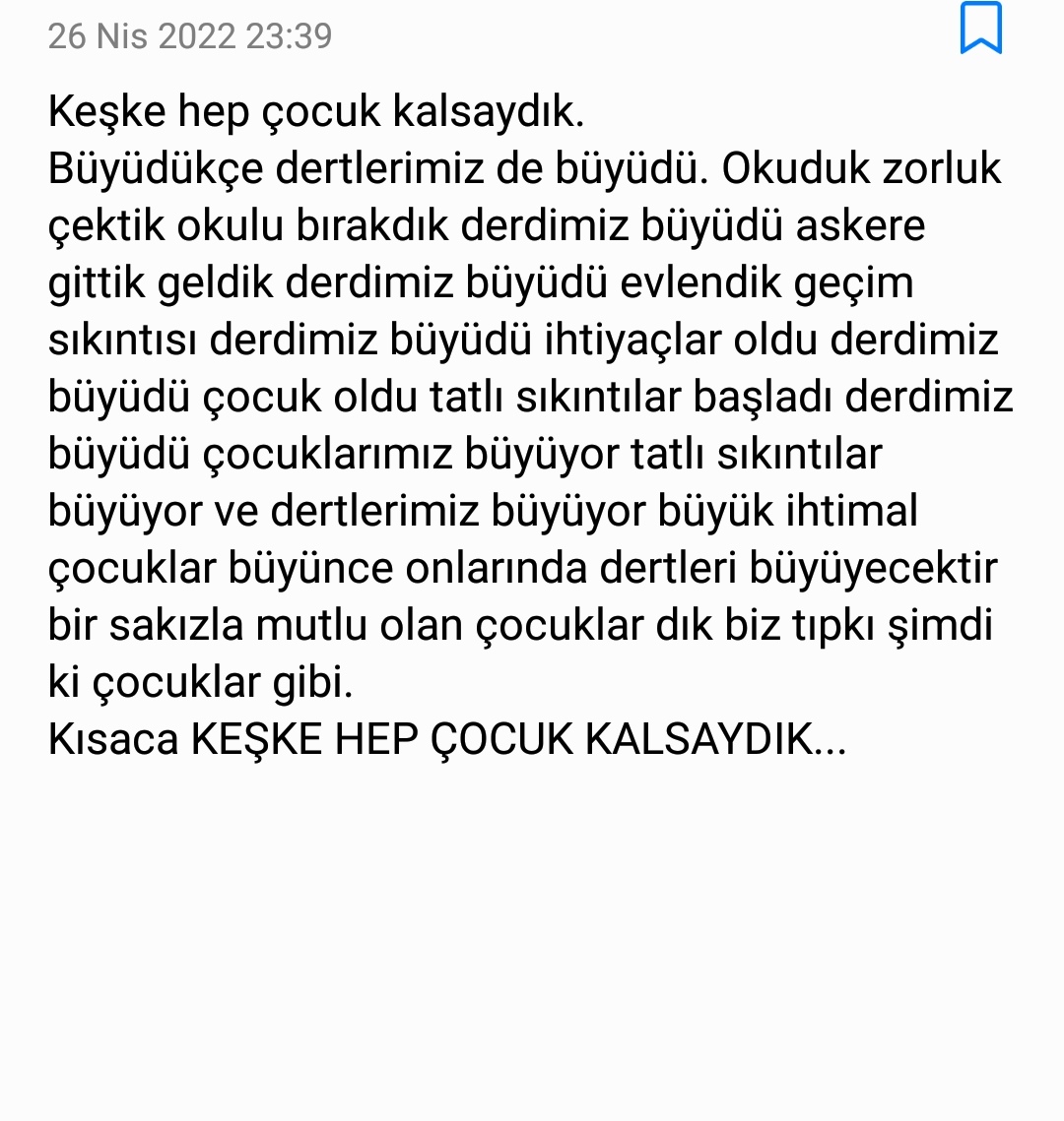 #ÇOCUKKALSAYDIK