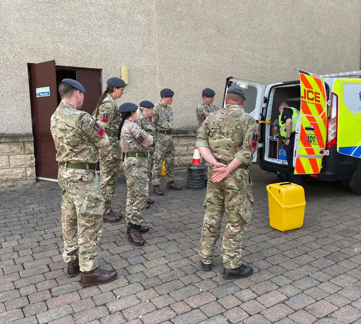 603Sqn's tweet photo. The latest weekend also saw our Police NCO Reservists getting stuck into our Road Traffic Incident weekend at @PolScotCollege.
Building on the great working relationship already in place, training was assisted &amp; supported by the @PoliceScotland Collision Investigation Team. https://t.co/GOy4y3WuSN
