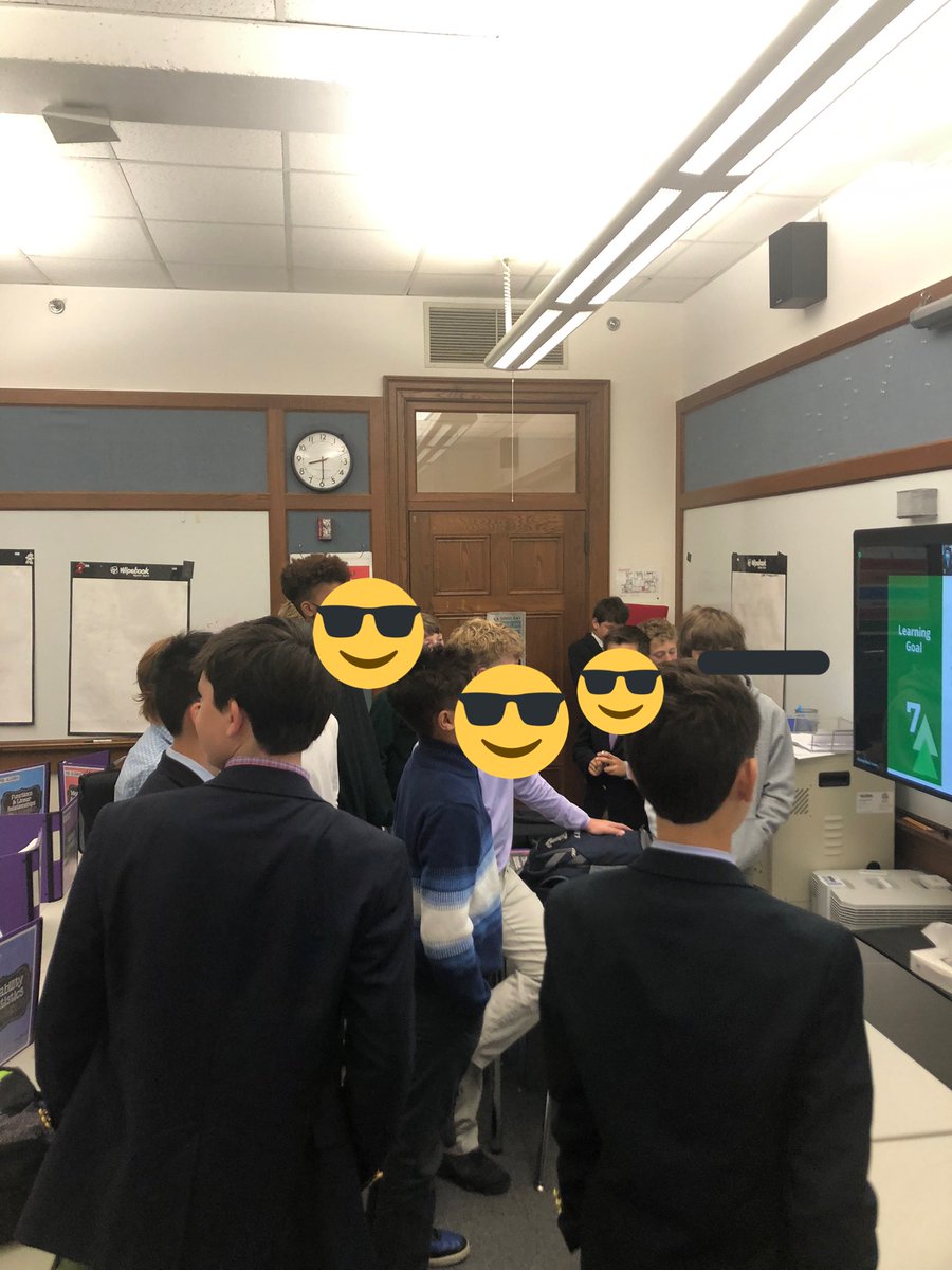 ABPaul3's tweet photo. An example of my view from my “stand back” position during our warm-up…removing myself from the line of sight makes space for student thought, agency, &amp; collab. Where do you stand in your math class? #iteachmath #ilearnmath #standback #facilitatelearning #edutopiaarticle https://t.co/10KmEscaKi