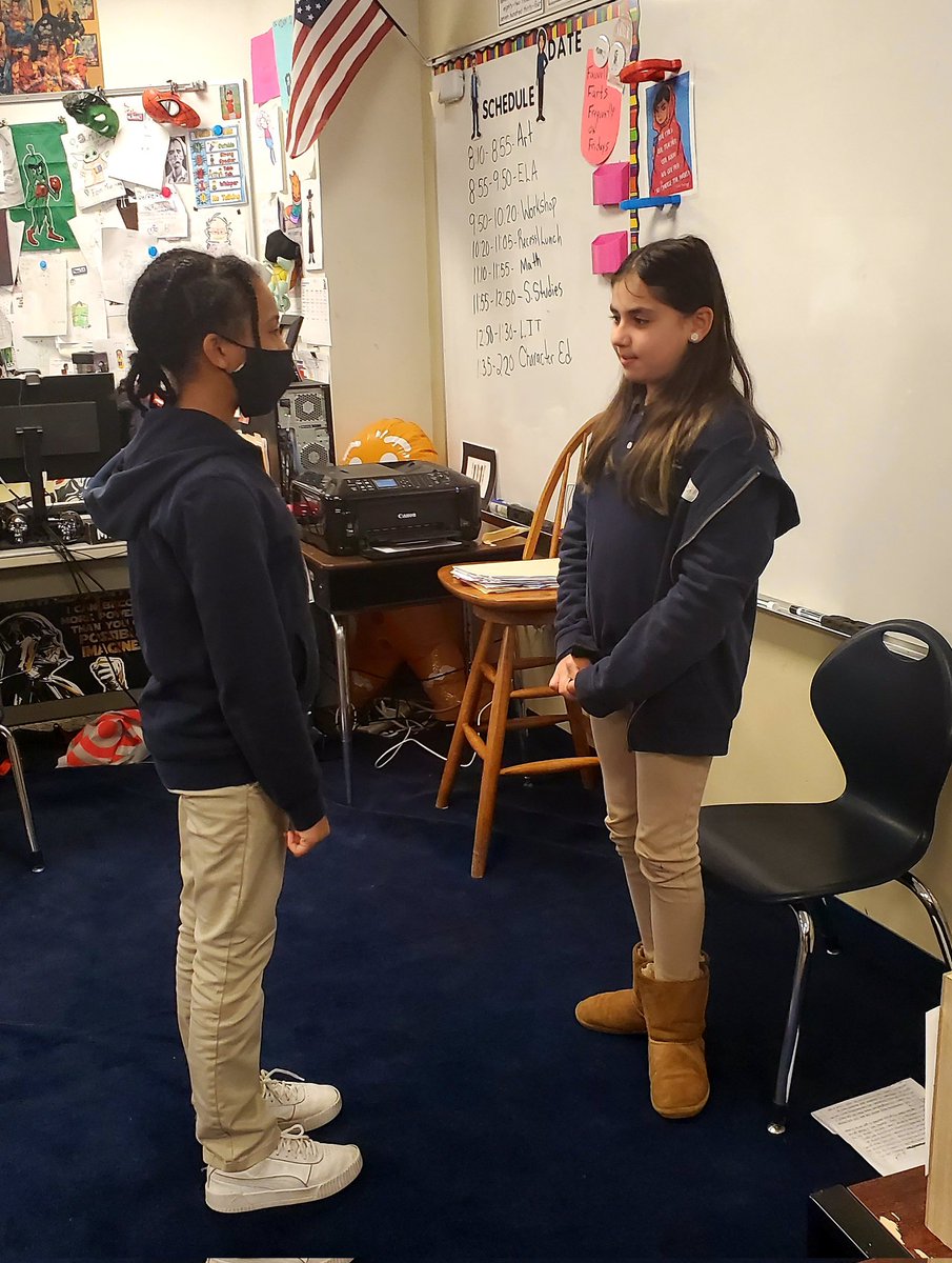 FabFauvelle's tweet photo. @emkay_boo @FoxboroughRCS Students in Mr. Fauvelle's class are practicing their speeches for their living wax museum. https://t.co/f2E2t2i4Ot