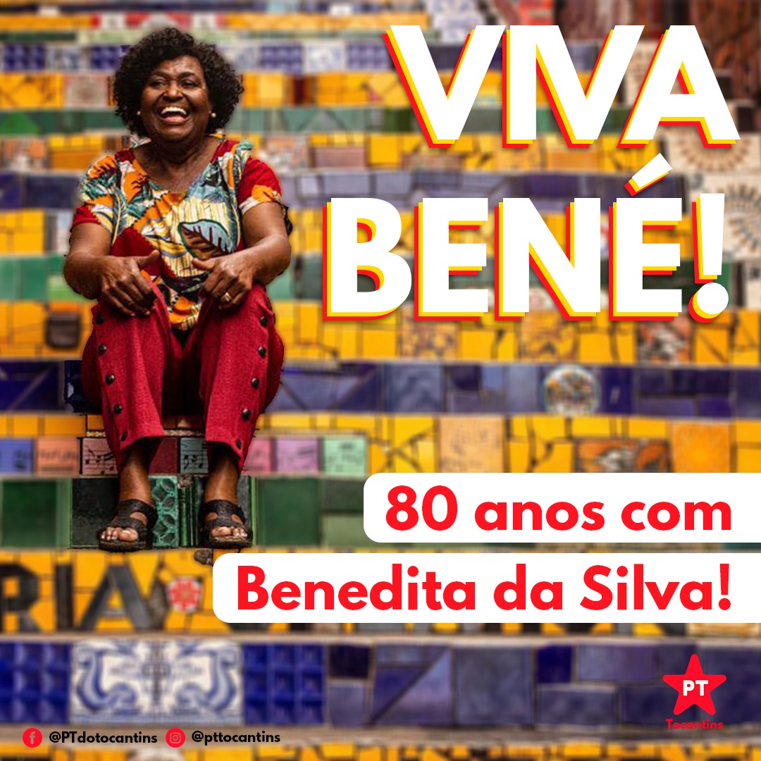 pttocantins's tweet photo. Feliz vida @dasilvabenedita 🥳❤️✊🏽
Grande referência para as mulheres, para o povo negro e para aqueles e aquelas que sonham com um mundo mais justo! ⭐✊🏽 https://t.co/wO3dxF0fkT