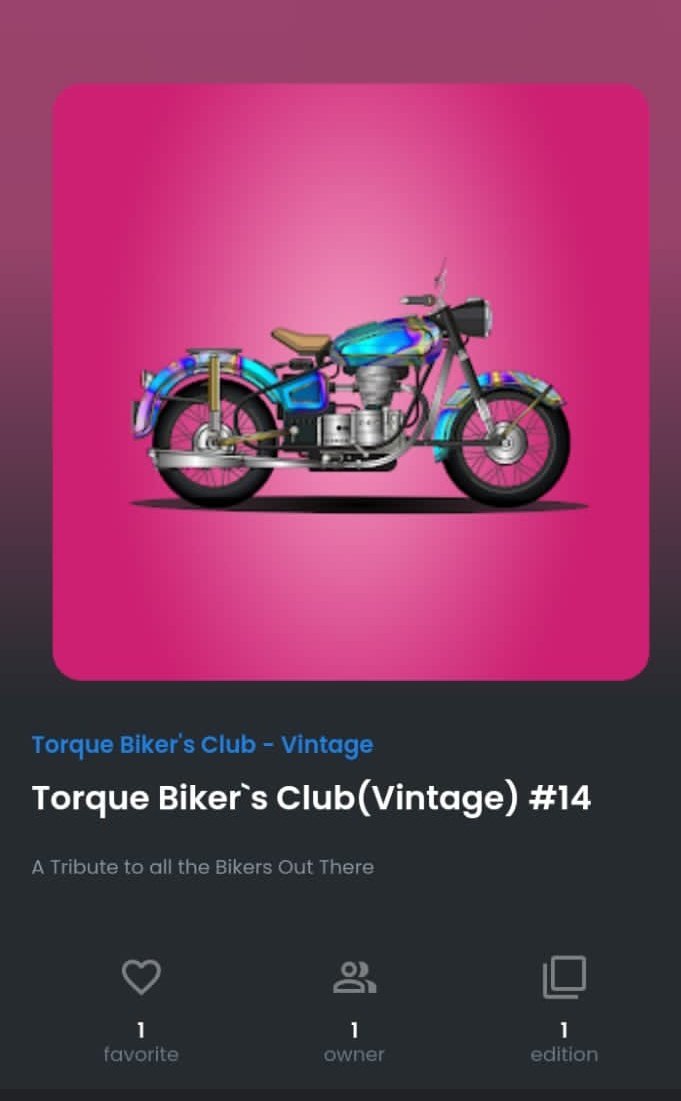 Torque Biker's Club (@torquebikertbc) on Twitter photo Vintage #14 Was Bought By
<a href="/noramadison18/">Nora.eth TFC</a>
#NFTCommunity #nftart #NFTGiveaways #nftspace #NFTs #NFTdrop $ETH Vintage #14 Was Bought By
<a href="/noramadison18/">Nora.eth TFC</a>
#NFTCommunity #nftart #NFTGiveaways #nftspace #NFTs #NFTdrop $ETH
