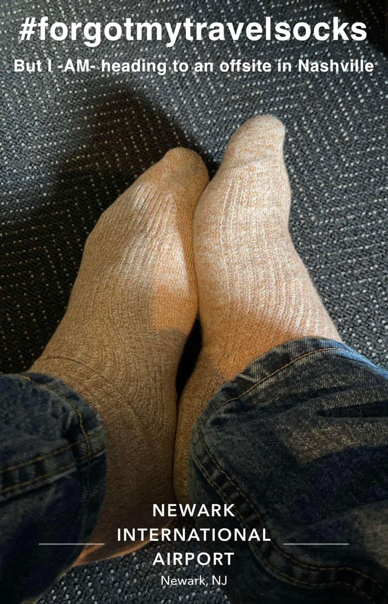aqkraft's tweet photo. Excited to visit Nashville for a leadership offsite and to meet many of my new colleagues at PARADE/AMG! I’m a bit out of travel practice: forgot my #travelsocks https://t.co/jLYNjvDFo8