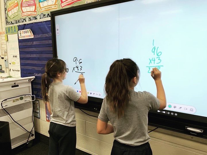 stbernschool's tweet photo. We are excited to announce that brand new promethean boards have been installed in all of our classrooms! This amazing technology allows teachers to use interactive activities to enhance instruction and promote student engagement. Thank you, We Give Catholic donors! #stbgrows https://t.co/Hwvrng9skG