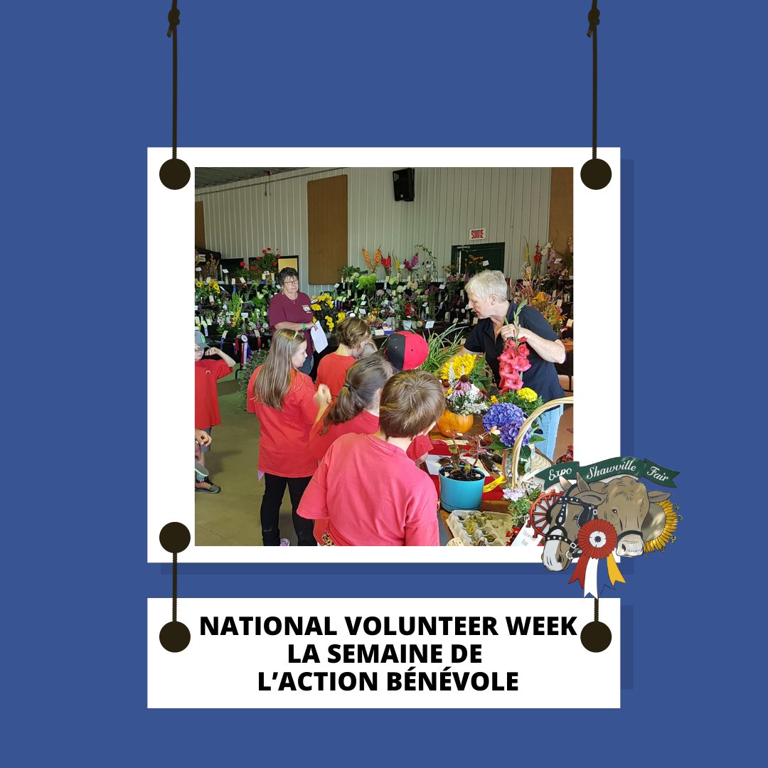 ExpoFair's tweet photo. It’s National Volunteer Week! Celebrate our volunteers! | C’est la Semaine de l’action bénévole ! – Célébrons nos bénévoles ! https://t.co/UODJNv9xKA