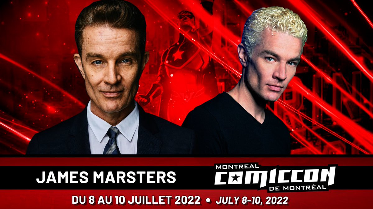 jamie_marsters's tweet photo. ICYMI @Mtlcomiccon | James Marsters to Attend Montreal Comiccon 8-10 July  
 
@JamesMarstersOf #JamesMarsters #MontrealComiccon #MtlComiccon #MtlCC #MontrealComiccon2022  
 
https://t.co/sHvjWdxAeZ 
https://t.co/hBaueo6Dz4

https://t.co/vL1HpBgmFT