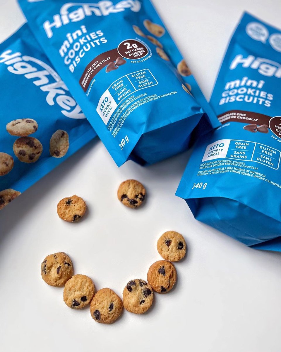 highkeysnacks's tweet photo. When someone finds our Chocolate Chip Mini Cookies in Costco Canada 😊 
#HighKeySnacks #HighInAwesomeNotSugar #Costco #HighKeyCostco #CostcoFinds https://t.co/69uoorSpeh