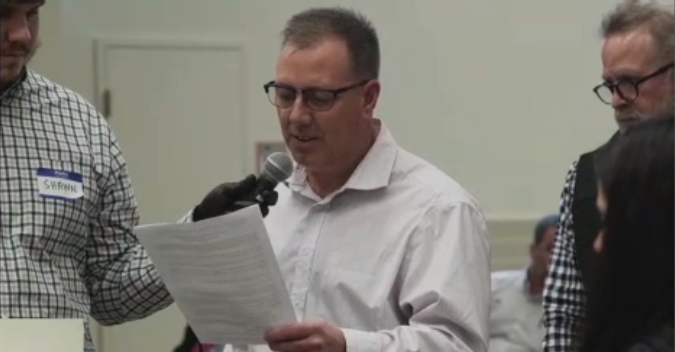 CEJCoalitionNY's tweet photo. Gregory Lancette President of CNNYBTC in Syracuse "Simply banning natural gas projects and shutting power plants without first building alternative energy supplies is an unsafe and extremely costly approach." #PlanNotBan https://t.co/7F8xFsRiND