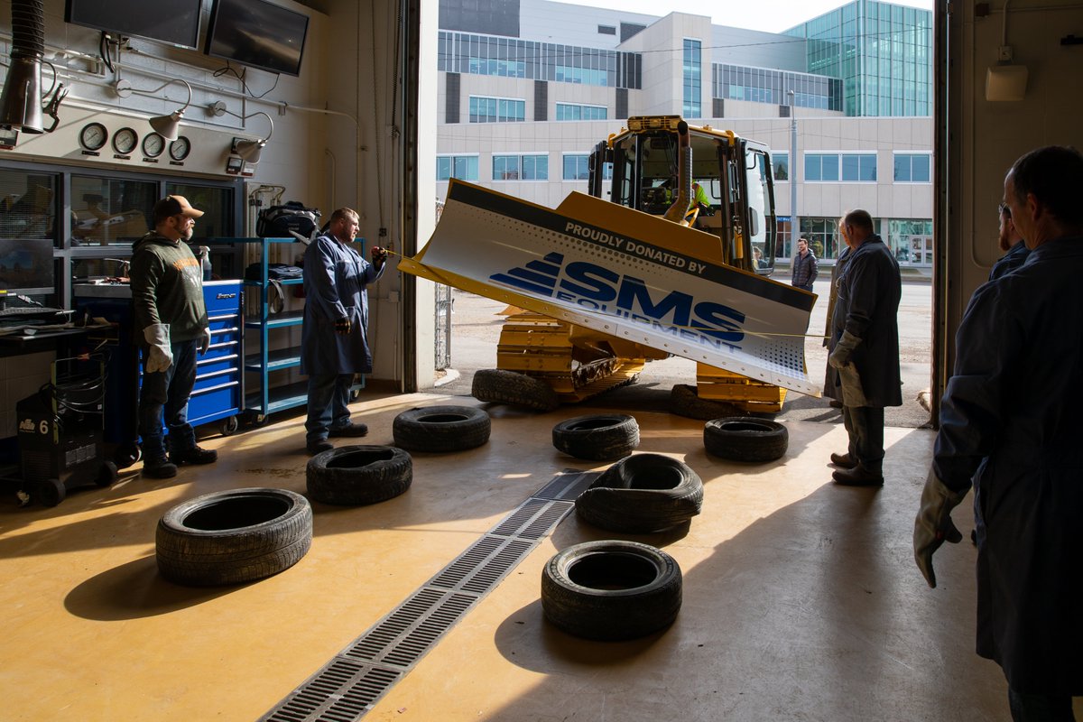 A new mighty machine has arrived on campus! Thank you to SMS Equipment for donating a dozer that will help <a href="/NAITtrades/">NAIT Skilled Trades</a> students learn the ins and outs of maintaining and repairing heavy equipment. Your generosity helps ensure our students are workforce ready.