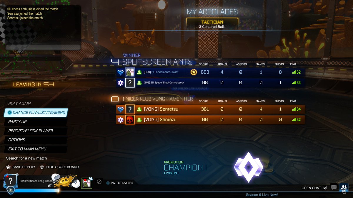 Speedy2Red's tweet photo. After 11 months of not getting Champ I got Champ. As usual in a game where I didnt do shit and got carried by @Joanne_twi so I expect @PicturesOfBrood to bully me. Yes this is on purpose so the actual Brood doesnt actually bully me. https://t.co/xzYIWwTsTZ