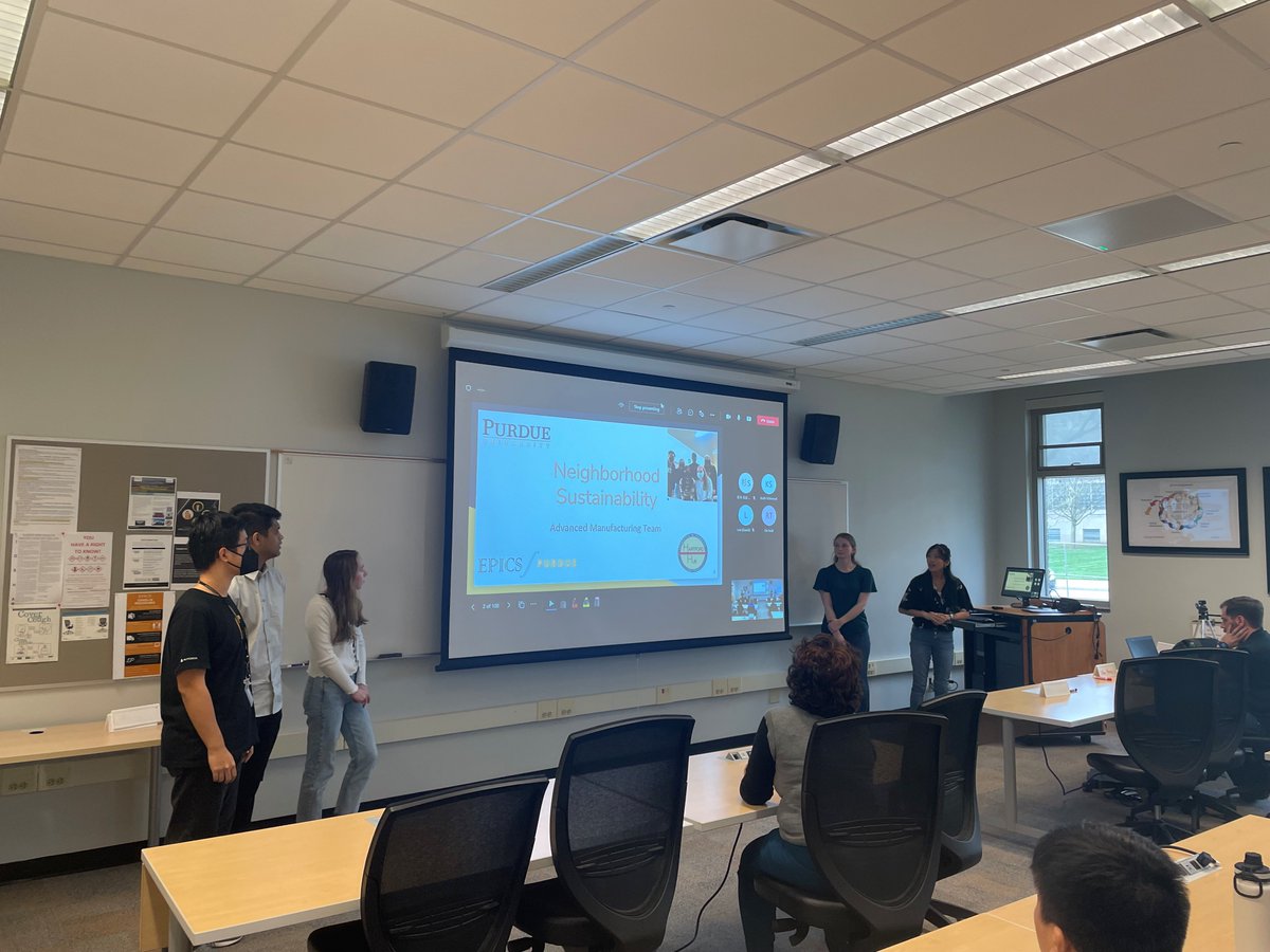 EpicsNs's tweet photo. During design review, this semester's Advanced Manufacturing team gave an inside look into some of the progress they've made such as their maintenance on their circuit station at the Hartford Hub and plans for a 3D pen station to join it! https://t.co/9sy6VKLOG1