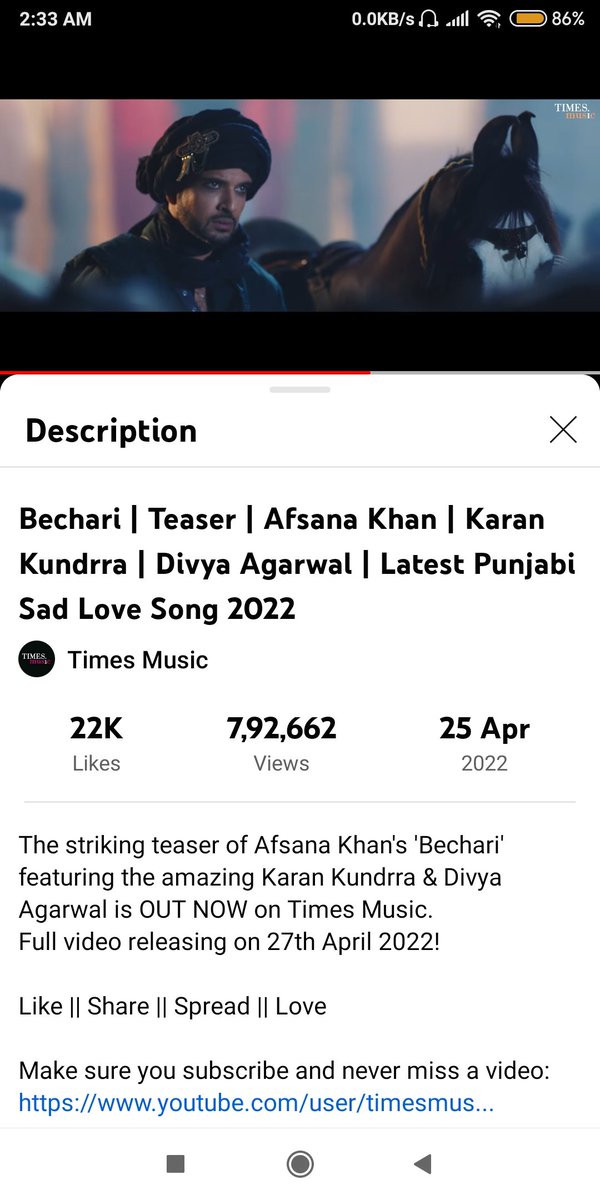 shwetaXtweetz's tweet photo. #Bechari teaser current views
Crazily views are increasing🔥
Manifesting this speed during MV streaming 🧿
#KaranKundrra #KKundrraSquad #BechariTeaserOut
@kkundrra @Divyakitweet https://t.co/bjNHdPK9tl