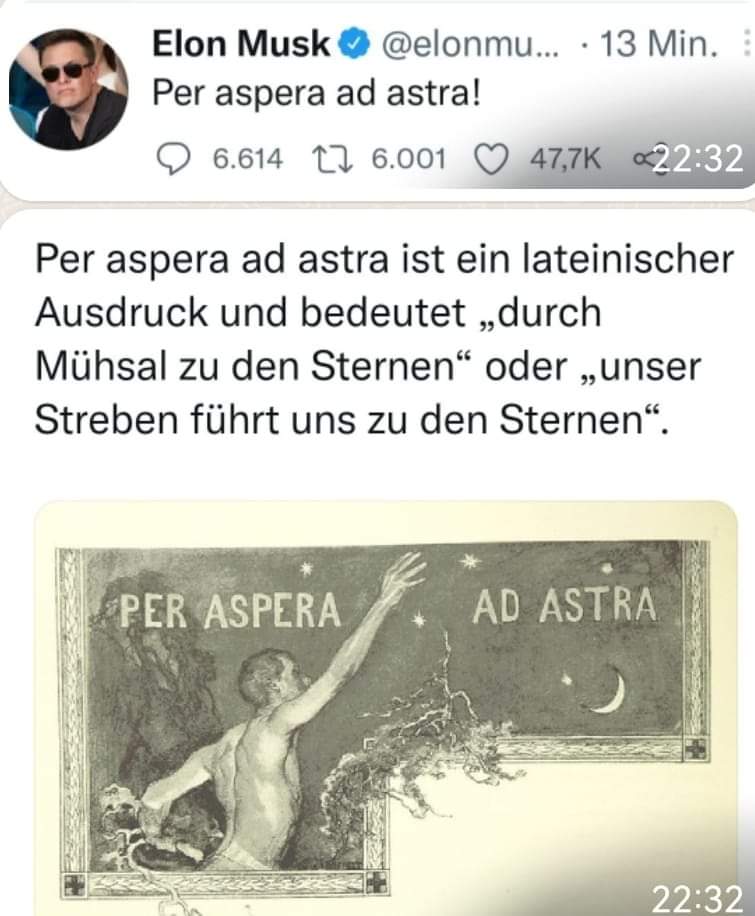 Kek17761's tweet photo. Unser maskierter Elon (Alien 🛸) wird immer konkreter 😎👏🏻 #ElonMusk
Demnächst fliegen wir durch die 🌌 ohne große Probleme und Entfernungen. #nullpunkt
Die NASA ist im übrigen eine Disney 📽 Produktion #NasaDisney 😅 https://t.co/Qgckve8gvH