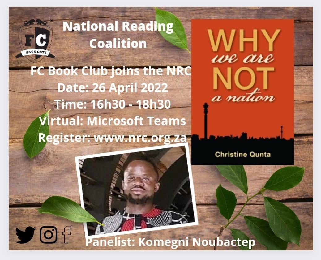 FatCatsBookClu1's tweet photo. Fat Cats Book Club in partnership with the National Reading Coalition 📚 @soufeu_ represents.
#fatcatsbc #readingtime
#read #bookblogger https://t.co/2FYDbQq2fD