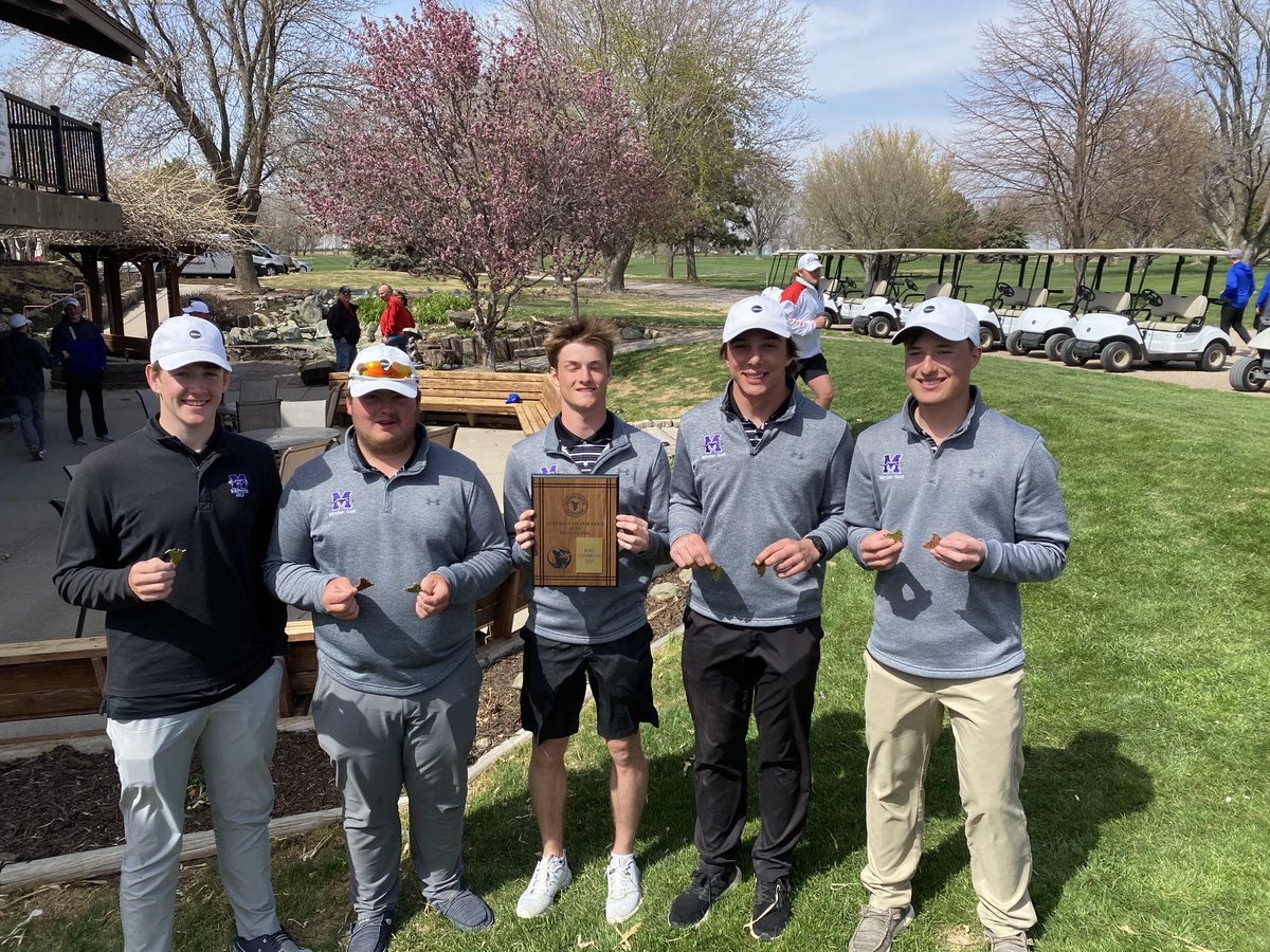 Great bounce back today by these guys as they take home the Holdrege invite team title with a 328!
Seth 79- 2nd place
Evan 81- 3rd place 
Nolan 83- 10th place 
Jamey 85- 13th place 
⁦<a href="/MindenWhippets/">Minden Public Schools</a>⁩ ⁦<a href="/WhippetGolf/">Minden High School Golf</a>⁩ ⁦<a href="/grossnicklauslu/">Luke Grossnicklaus</a>⁩ ⁦<a href="/simongmckenzie/">Simon McKenzie</a>⁩