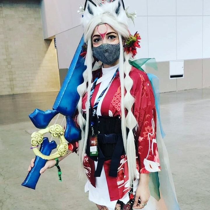 CosplayerNation's tweet photo. Okami Amaterasu Human Form at PAX East 2022!
#okamicosplay #amaterasu #ammy #goooobz #CosplayerNation #cosplay #cosplayer #PAXEast #PAXEast2022 #massconvention https://t.co/iWbcXF9M3k