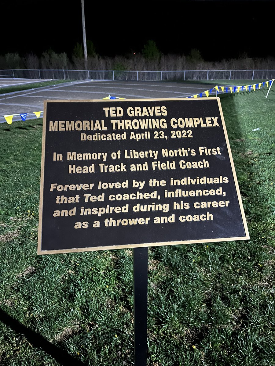 LNEagleTF's tweet photo. We were blessed to honor Ted Graves today by naming our throws complex the Ted Graves Throws Complex today. 

Thank you to the Graves family and friends who were able to make it to honor such a great man &amp; coach. https://t.co/S7dHhj2u8L