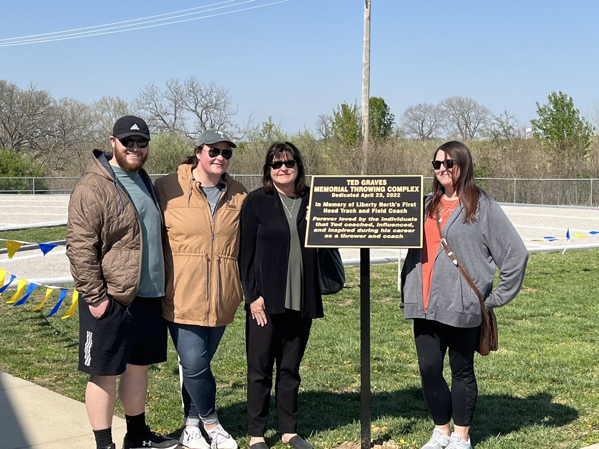 LNEagleTF's tweet photo. We were blessed to honor Ted Graves today by naming our throws complex the Ted Graves Throws Complex today. 

Thank you to the Graves family and friends who were able to make it to honor such a great man &amp; coach. https://t.co/S7dHhj2u8L