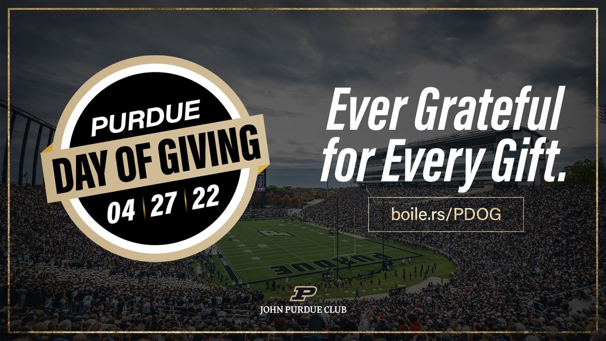 Purdue Football (@boilerfootball) on Twitter photo We appreciate your support all year long! Help show your dedication to Purdue Football โฌ
๐ boile.rs/football
<a href="/JohnPurdueClub/">John Purdue Club ๐</a> | #PurdueDayofGiving We appreciate your support all year long! Help show your dedication to Purdue Football โฌ
๐ boile.rs/football
<a href="/JohnPurdueClub/">John Purdue Club ๐</a> | #PurdueDayofGiving