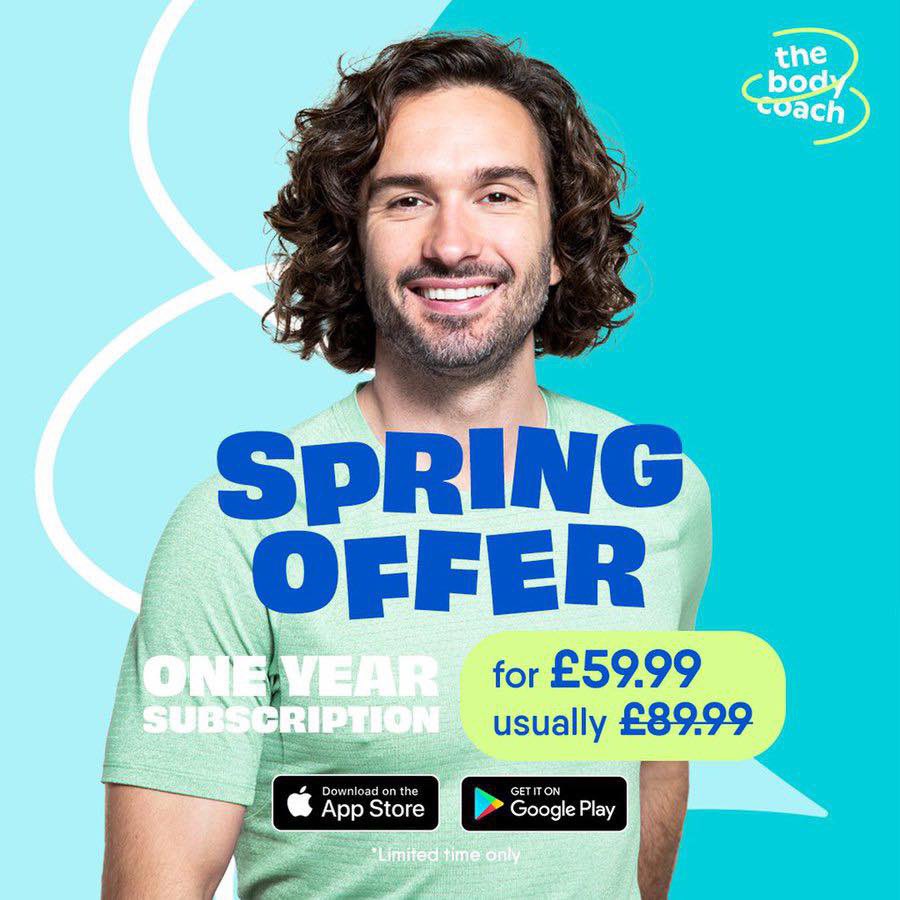 thebodycoach's tweet image. RT for a chance to win a one-year subscription to The Body Coach App ☺️💪🏼 

👉🏼 apple.co/2KdTlTP