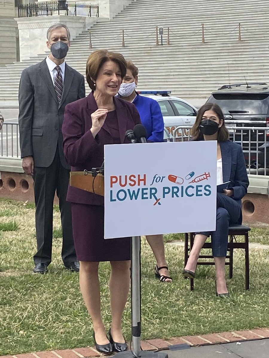 SenAmyKlobuchar's tweet photo. Now is the time to lower drug prices and help so many people – from seniors who worry about the cost of their prescriptions to diabetics who rely on insulin. @SenCortezMasto, @JoAnn_Jenkins, @P4AD &amp; I came together to make it clear: we will not back down. https://t.co/Mo6NRiQA1h