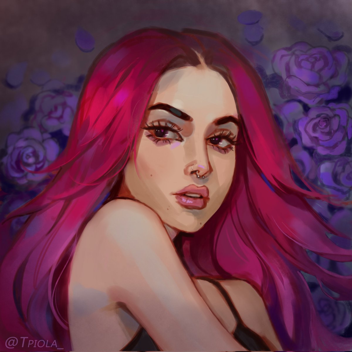 Tpiola_art's tweet photo. Portrait commission finished 💜💜
#digitalart #commissions #portrait https://t.co/Suuxtq11KH