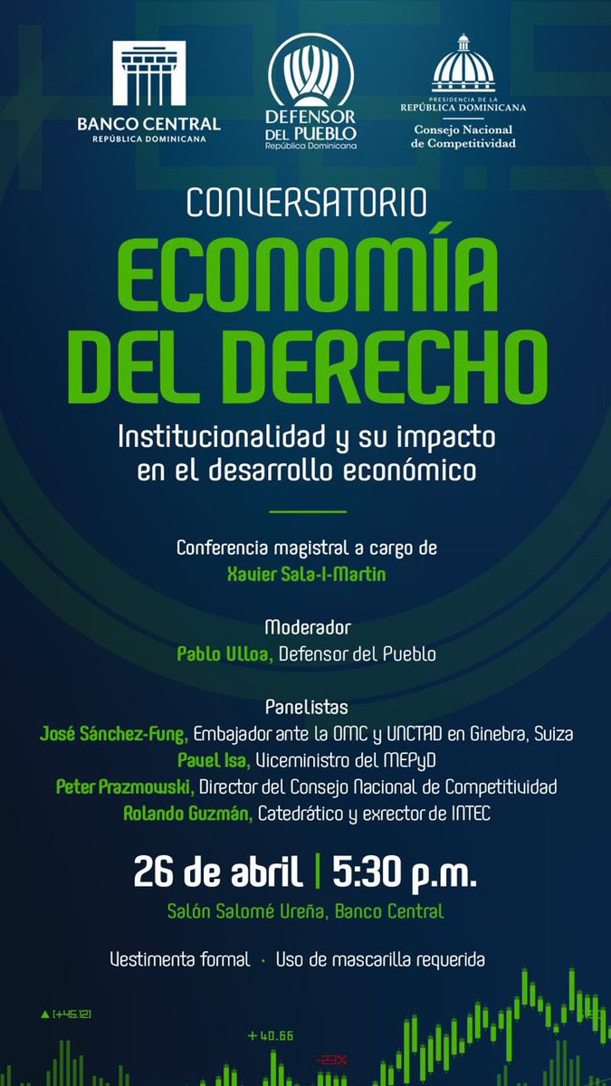 NaldaLizardo's tweet photo. Presente en este importante conversatorio. #institucionalidad #desarrolloeconómico https://t.co/grE0Ge4z1l