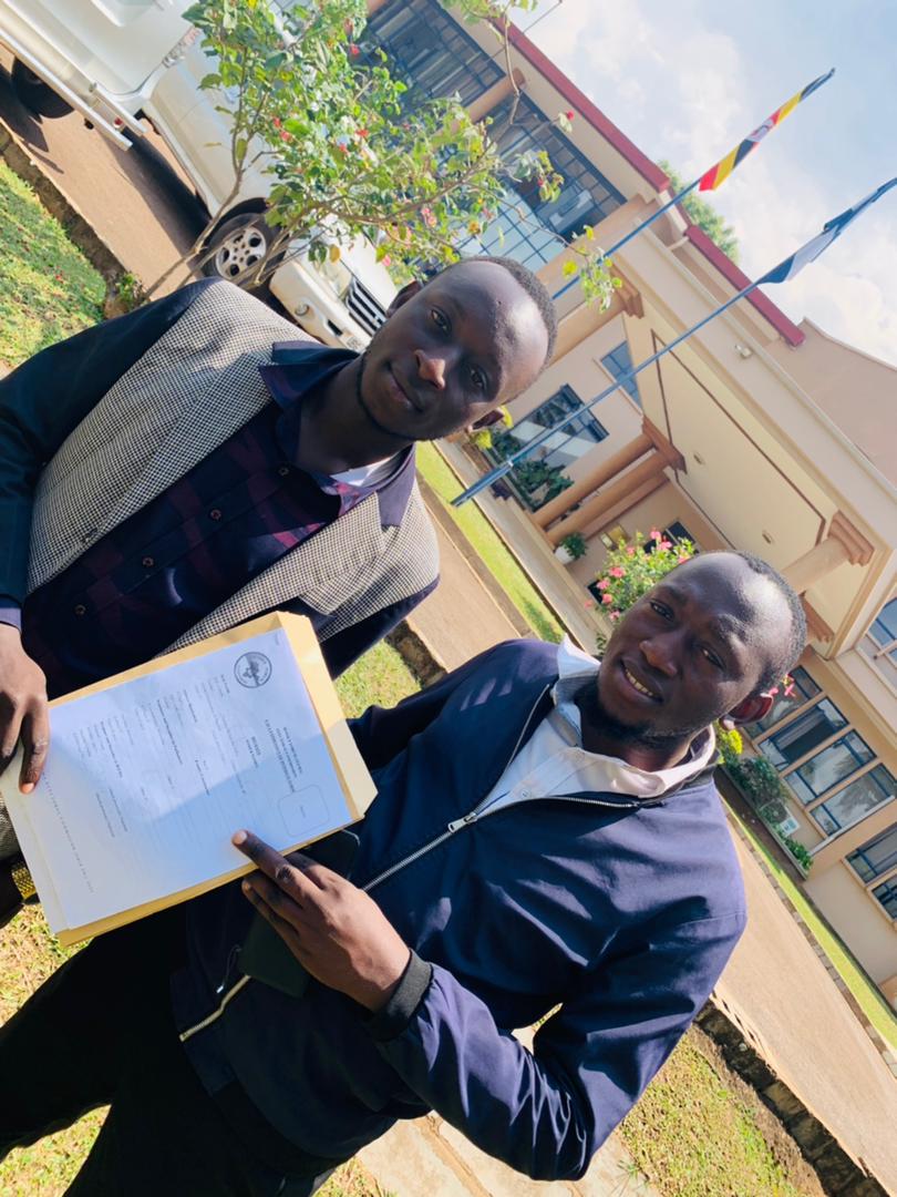 FredricSedrick's tweet photo. Yesterday at 11am, we managed to pick expression of interest forms for our fellow youth @dericnamakajo1 who has showed interest in the political seat of #EALA YOUTH MP. 
@dericnamakajo1 @HonBasalirwaA @jeema256 @akorising https://t.co/5SnnUyiAII