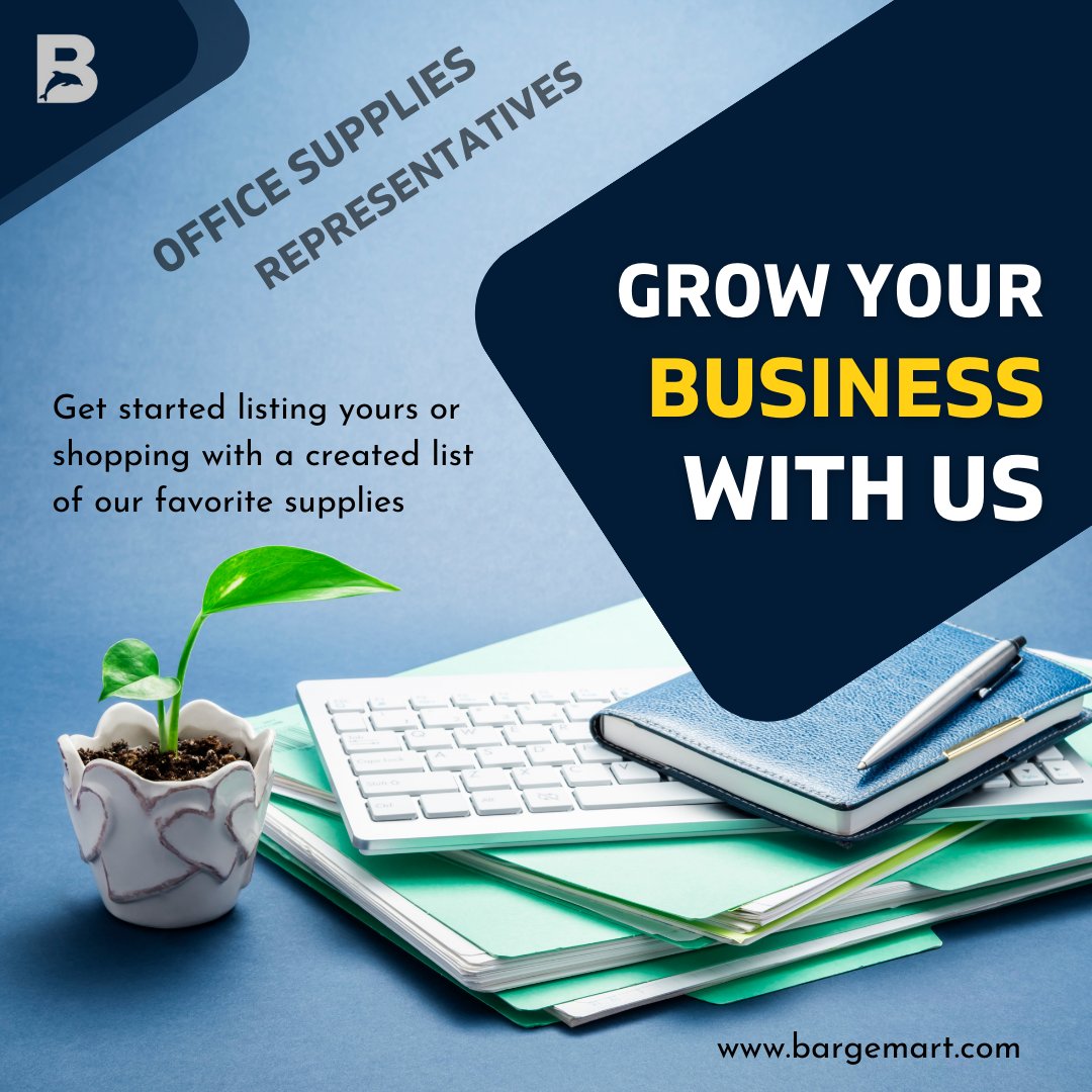 BargeMartCom's tweet photo. Let's get started by listing yours or shopping with a created list of our favorite supplies!
https://t.co/Ll7hgbW9qg

#officeproducts #OfficeSupplies #StationeryShop #officedesign #homeoffice #furniture #workspace #officedecor #homedecor #officefurniture #workplace https://t.co/9pQQvG4KQX