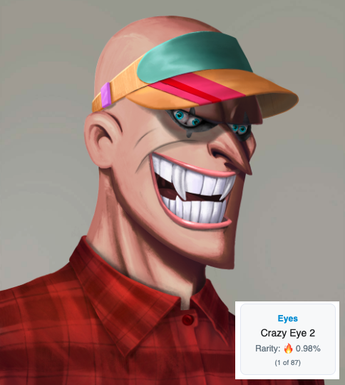 CRAZY EYES! rarity is scarcity. @jokersbyslam #NFT