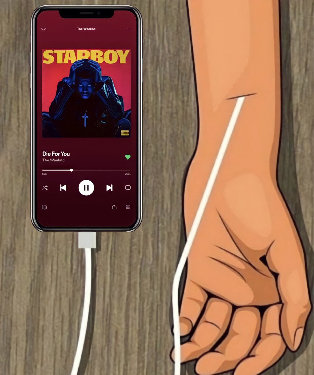 this is how i listen to the weeknd