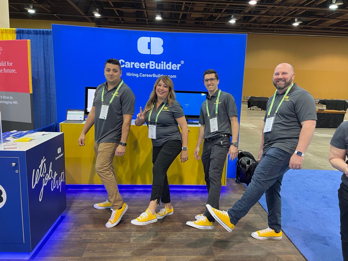 CareerBuilder's tweet photo. #LetsJobItUp at @ashhra! New @CareerBuilder @Converse kicks, fresh lewks &amp; top #hiring solutions. Visit us at booth 310 to learn more what we're all about! 
#ashhra22 #hchr #healthcarehr https://t.co/jR3K9zChVD