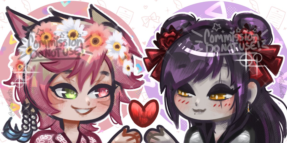 miloufracta's tweet photo. Some icon commissions that I did this past days! 💟
Commissions for Silk on Discord! (*¯︶¯*)
.
.
.
.
#chibiart #drawing #opencommissions #digitalart #DigitalArtist https://t.co/dabKFxbDOv