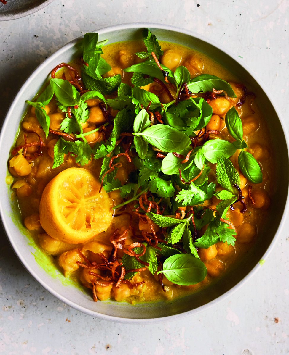 This lemony coconut and herb-topped stew has a freshness @we_are_food loves, but it is hearty and filling at the same time: bit.ly/3rLb8Ex