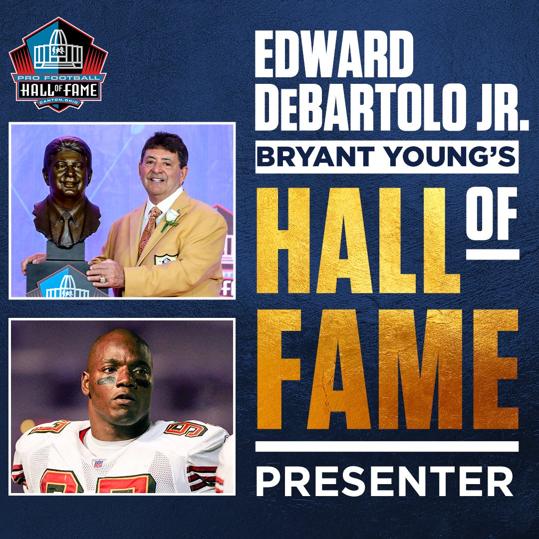 ProFootballHOF's tweet image. 🚨NEWS🚨

@Bgr8t's  induction presenter has been announced.

It will be former @49ers owner Edward DeBartolo Jr. (Class of 2016). #PFHOF22