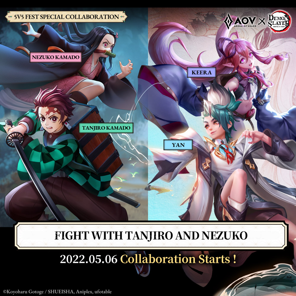 Arena of Valor terá crossover com Demon Slayer: Kimetsu no Yaiba - Millenium