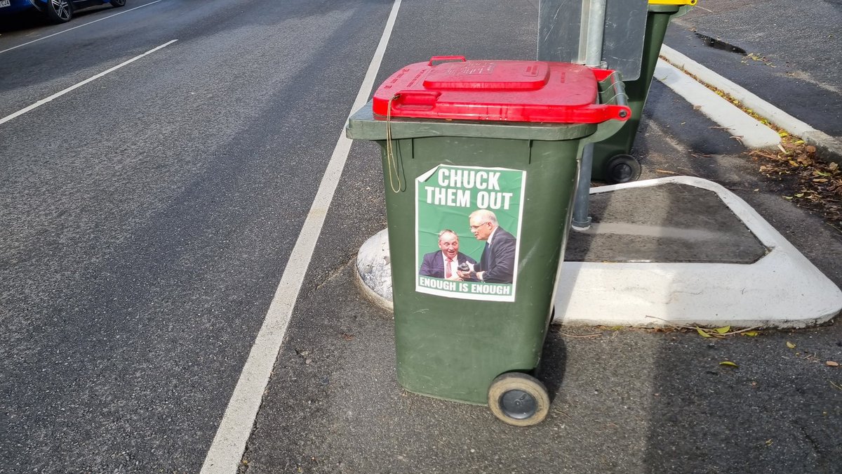 subtlysaid's tweet photo. Good morning to everyone who is planning to #ChuckThemOut on May 21 #auspol #AusVotes2022 #BinThem https://t.co/fHYVsTKjTh
