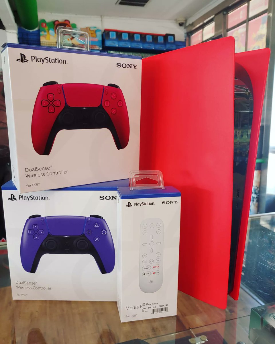 World8LA's tweet photo. #Playstation5 Accessories and Replacement shells in Red or Black are in stock! 

Please note that the shell does NOT have the PS Logo on the top corner and that these shells are ONLY for the #PS5DiscVersion 

#PS5 #PlayStation #Sony #supportsmallbusiness #SupportLocal #Shopsmall https://t.co/OV4hRv2Vh0
