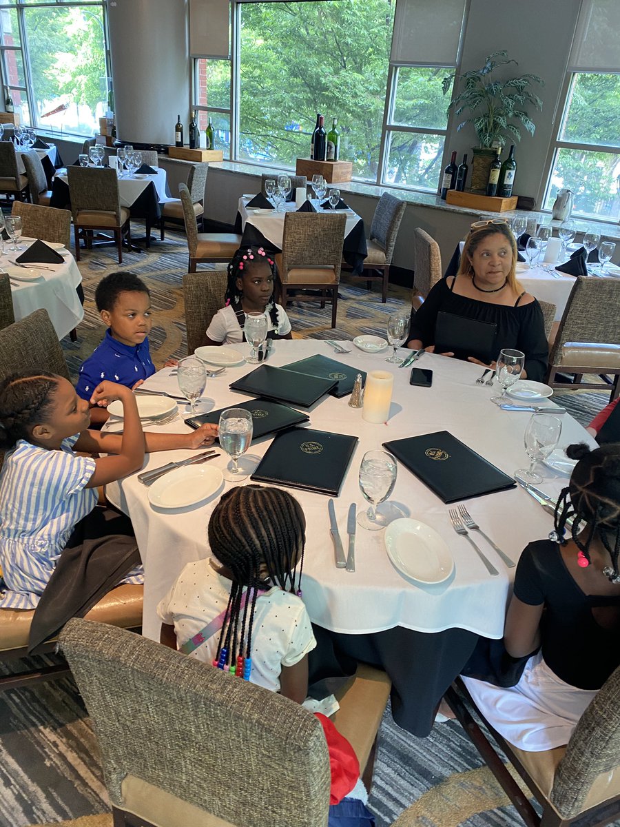 APSHAES's tweet image. We’re at Ruth Chris Steakhouse 🥩for our culinary Etiquette Class experience!  Thanks After School All Stars for a 🙌🏾🙌🏾blazing and amazing year! @DioneDSimon  @HAESPartners @DrArnoldAP_HAES @RL_Caldwell @apsupdate