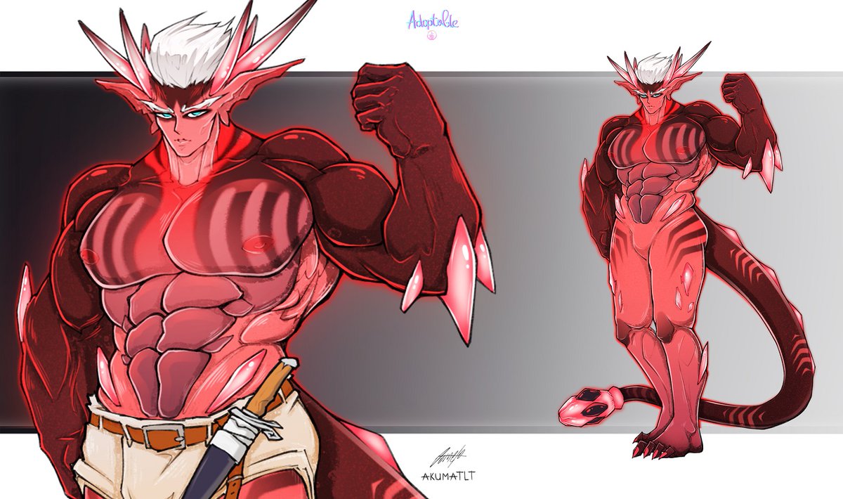 Akumatlt's tweet photo. COLLAB Demon "Blood Crystal" OPEN
Auction here: https://t.co/pk2YZziv3O

Design idea, line - @qomelo2  
Coloring, background - @Akuma_tlt 

#furry #furryartist #furryartwork #nsfwart  #akuma_tlt #art  #characterdesign #sketch #Anthro https://t.co/Mqr5Go9yIm