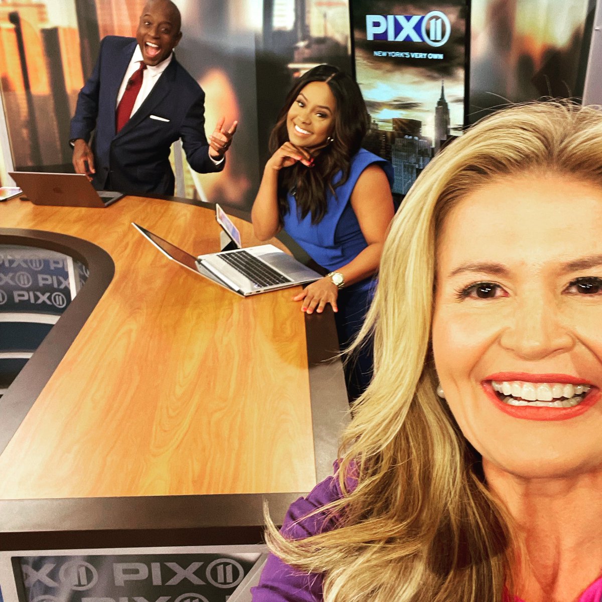 monicamoralestv's tweet photo. Rocking with these two awesome people! @ArrianeeLeBeau @KoriOnAir thanks for having me on today! @pix11news #monicamakesithappen #4pmshow https://t.co/sSwV5mafm2