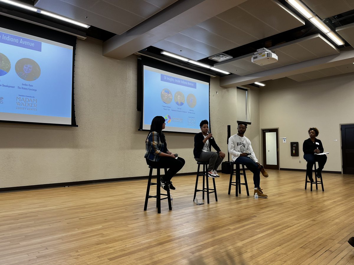 WebIndy's tweet photo. Great event from @leadershipindy today! I loved hearing about the history of Indiana Ave. from @Through2Eyes and all the work to be done to discover overlooked voices in our city’s history. https://t.co/fvPrnHU1jW