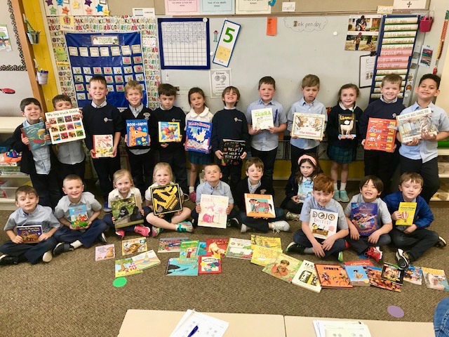 ctkomaha's tweet photo. Kindergarten ABC countdown and today is G day! Students collected books to be GIVEN to children who visit the Heart Ministry Center and work in the art room with Buffie Somers! #CTKcommunity #HeartMinistryCenter #CommunityService https://t.co/ilQA5v12BF