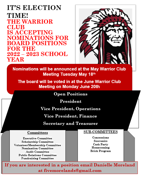 sherandowc's tweet photo. Are you interested in being a part of the The Warrior Club Board? Email Danielle Moreland at fivemorelands@gmail.com https://t.co/jC1w2aGy7R